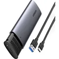 SSD-Gehäuse mit USB-C-Kabel 0,5 m M.2 B-Key SATA 3.0 5Gbps Ugreen Gehäuse Grau