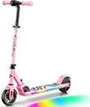 FanttikRide C9 Pro Elektroroller Kinder: 8/12,8/16 km/h, 8KM Reichweite - Rosa