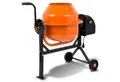 EBERTH Betonmischer 65L Elektrisch, 220W Motor, Gestell, Trommel und Zahnkranz aus Stahl, breite Fußplatte