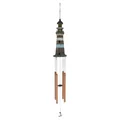 Windspiel - Leuchtturm aus Holz/Metall 10 x 90 cm Sea-Club