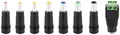 Poppstar Netzteil Adapter-Set (5.5*2.5mm Buchse auf 8 unterschiedliche Stecker)