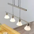 Pendelleuchte Lindby, Delira, dimmbar, Metallisch, für Wohnzimmer, Metall, Modern - 75 - 12.5 - 14.5