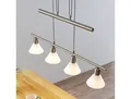 Hängelampe Delira Lindby, dimmbar, alu / grau / zink, für Wohn- / Esszimmer, Metall, Modern, Pendelleuchte