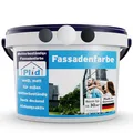 Fassadenfarbe 5L - Weiß matt, für ca. 30m² / Aussenfarbe Mauerfarbe Wetterschutz