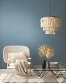 Vliestapete 50er Jahre Retro Linien blau silber metallic 388222 / 38822-2