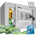 Elektr. Tresor Inkl. Batteriebox Elektronischer Safe 3x Doppelbolzenverriegelung Boden Wandtresor Möbeltresor Innenbeleuchtung S (silber) - Kesser