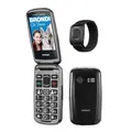 BRONDI AMICO SICURO PLUS (Schwarz) - Telefon Handy Senior