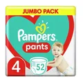 Pampers Pants Windeln Größe 4 (9-15 kg), 52 Stück, Schutz & Komfort Pampers in Einfach anzubringenden Windeln
