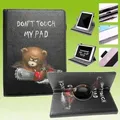 Für Lenovo Tablet Motiv Muster 360 Grad Rotation Tasche Kunst-Leder Hülle Etuis Cover Schutz Case Zubehör