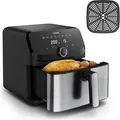 Tefal Easy Fry Mega Heissluftfritteuse (EY855D), Edelstahl (EY855D10)
