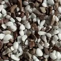 Steinteppich Epoxidharz Set Innen & Außen (ca. 28kg / 2-2,5m2) | 25kg 2-4mm Marmorkies + 3L, 2K Epoxidharz Bindemittel | (Bianco Marrone)