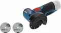 Bosch Professional Akku-Winkelschleifer GWS 12V-76 | 06019F2000 | 12V | 76 mm Scheibe | bürstenloser Motor | Solo | Blau