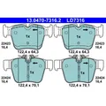 ATE 13.0470-7316.2 Bremsbelagsatz für MERCEDES BENZ GLC X253 C253