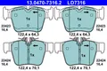 Bremsbelagsatz hinten ATE 13.0470-7316.2