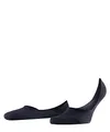 FALKE Herren Füßlinge Invisible Step High Cut M In Baumwolle unsichtbar einfarbig 1 Paar, Blau Dark Navy 6375, 43-46