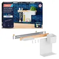 tesa Küchen-Organizer Kombi Set S weiß 60,0 x 15,0 x 34,0 cm, 1 Set
