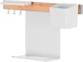 tesa® Küchenorganizer Kombi-Set S, Reling-System, weiß, Power.Kit, bis 10 kg, L 150 x B 600 x H 340 mm, 666093