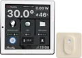 SHELLY WALLWHTI - Shelly Wall Display, 4 Zoll, weiß + BLU H&T, ivory