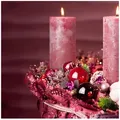 Florists Products Weihnachtsbaumkugel Weihnachtskugeln Glas Bordeaux Ø7,5cm 14 St Christbaumkugeln Set