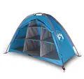 vidaXL Hauszelt, Camping-Organizer-Zelt 9 Fächer Blau Wasserdicht