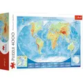 5900511450071 Puzzle 4000 elementów. Wielka mapa fizyczna świata Trefl