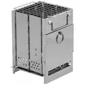 Fox Outdoor 33691A - Raketenofen - mini - mit Rost - faltbar - kompakt - silber