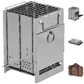 Raketenofen faltbar Edelstahl Camping Campingkocher Dutch Oven Holzofen Grill