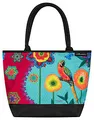VON LILIENFELD Handtasche Damen Kunst Motiv Parrot in Paradise Shopper Maße L42 x H30 x T15 cm Strandtasche Henkeltasche Büro