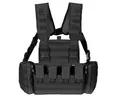 MFH Anglerweste Chest Rig, "Mission", schwarz