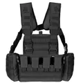 Chest Rig, "Mission", schwarz Kampfweste ärmellose Weste Taktikweste Schutzweste