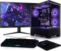 BEASTCOM Q3 | Essential Gaming PC | Komplett-Set | AMD Ryzen 7 8X 4,60GHz 16 Threads | 4K Vega Radeon Grafik | 16GB RAM | 1TB SSD | Monitor LED 24" + Tastatur-Set | Windows 11 Pro