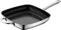 WMF Durado Grillpfanne Induktion gerillt 28x28 cm, Cromargan Edelstahl