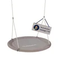 HUDORA Nestschaukel Lounge - Höhenverstellbare Hängeschaukel mit 110cm Durchmesser für bis zu 150kg - Schaukel mit geschlossener Sitzfläche - Familienschaukel für drinnen & draußen, Sand