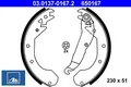 Ate 03.0137-0167.2 Bremsbackensatz 4 Bremsbacken Trommelbremse für Opel