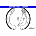 1x Bremsbackensatz ATE 03.0137-0167.2 passend für OPEL VAUXHALL