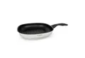 KLAMER Grillpfanne 28cm, antihaftbeschichtete Induktions-Pfannne, 28cm Viereckpfanne, St…, Edelstahl, Spülmaschinenfest, für alle Herdarten