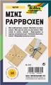 folia 3321 - Mini Geschenkboxen, Pappschachteln aus Karton, eckig, natur, 10 Stü