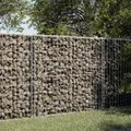 Vidaxx Gabione 150x100x100 cm verzinktes Eisen silberfarben