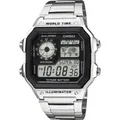 Casio Quarz Armbanduhr AE-1200WHD-1AVEF (B x H x T) 42.1 x 45 x 12.5 mm Gehäusematerial=Harz Material (Armband)=Edelstahl