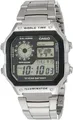 Casio AE-1200WH-1AVEF Armbanduhr Herren Digitaluhr Wasserdicht Schwarz Stahlband