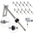 NuaSol Stockschraube mit Adapterblech 4er Pack oder 10er Pack, (Set, 10 St) M10 x 250mm