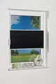 Khome Klemmfix-Plissee Anthrazit B95 x H210 cm (B x L) Lichtschutz Moderne Crushed Optik