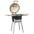 vidaXL Holzkohlegrill Kamado Grill BBQ Smoker Keramik 81 cm schwarz