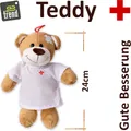 Plüsch Teddybär Maus T Shirt Spruch Gute Besserung Geschenk Teddy Bär 24cm NEU