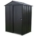 Spacemaker Metall-Gerätehaus "5 x 4", mit Dopple-Schiebetür, grau, 1,5 m²