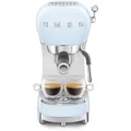 SMEG ECF02PBEU Espresso-Kaffeemaschine 50's Style, Pastellblau, Siebträger