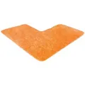 WohnDirect Eckbadematte, Orange, Textil, 100x100 cm, Oeko-Tex® Standard 100, Badtextilien, Badematten