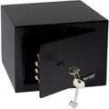 HMF 49216-02 Tresor Schlüssel Möbeltresor 23 x 17 x 17 cm Schwarz