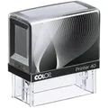 COLOP Textstempel, individualisierbar Printer 40 selbstfärbend schwarz mit Logo