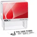 COLOP Textstempel, individualisierbar Printer 40 selbstfärbend schwarz mit Logo,